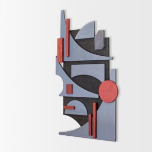 geometric wood wall art