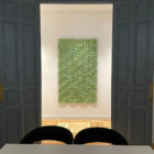 mural de pared de madera