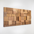 Abstract wood wall art