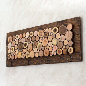 wooden wall coat rack