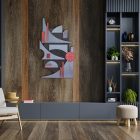 cuadro moderno acílico sobre madera para salón