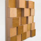 cuadro 3D madera geométrico