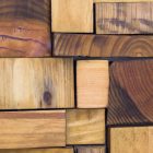 cuado blanco hecho a mano con madera