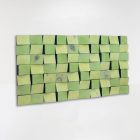 cuadro moderno con relieves de madera