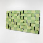 cuadro decorativo con relieves de madera