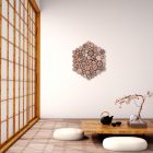 hexágono de madera decorativo para colgar en pared