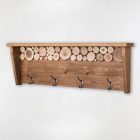 perchero de madera