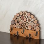 portallaves de pared de madera