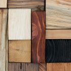 panel de madera reciclada hecho a mano