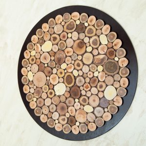 cuadro-redondo-de-madera accent wall decor