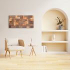 cuadro con relieves en un salon